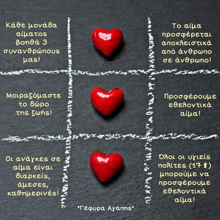 αφίσα αιμοδοσίας ΚΥ Χαλανδρίτσας